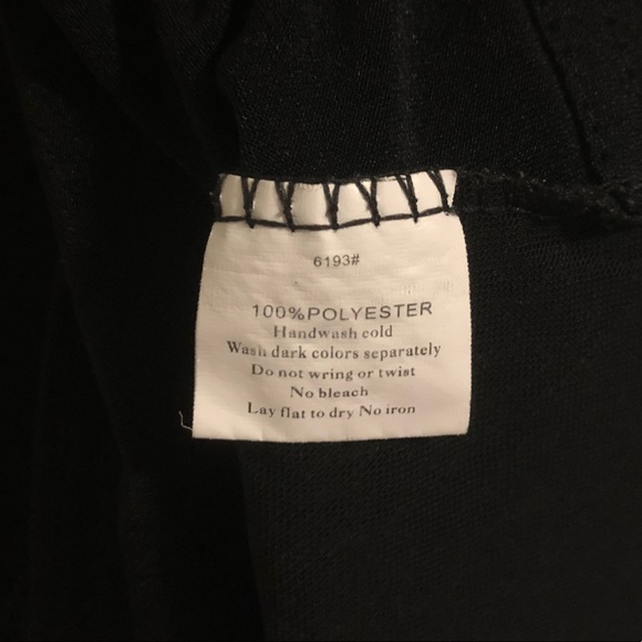 Candy Couture black sleeveless high low peplum top - Picture 8 of 8